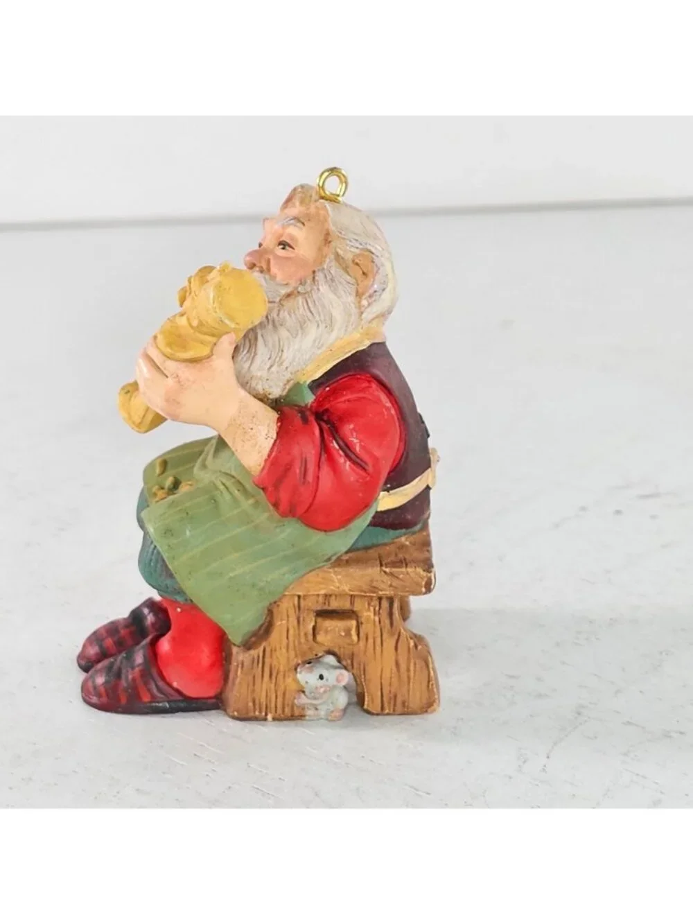 Hallmark Keepsake 2001 Santa Carving Nutcracker Ornament Christmas Decoration